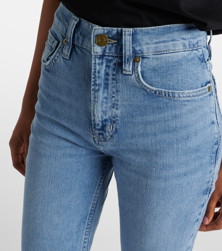 High-rise straight jeans