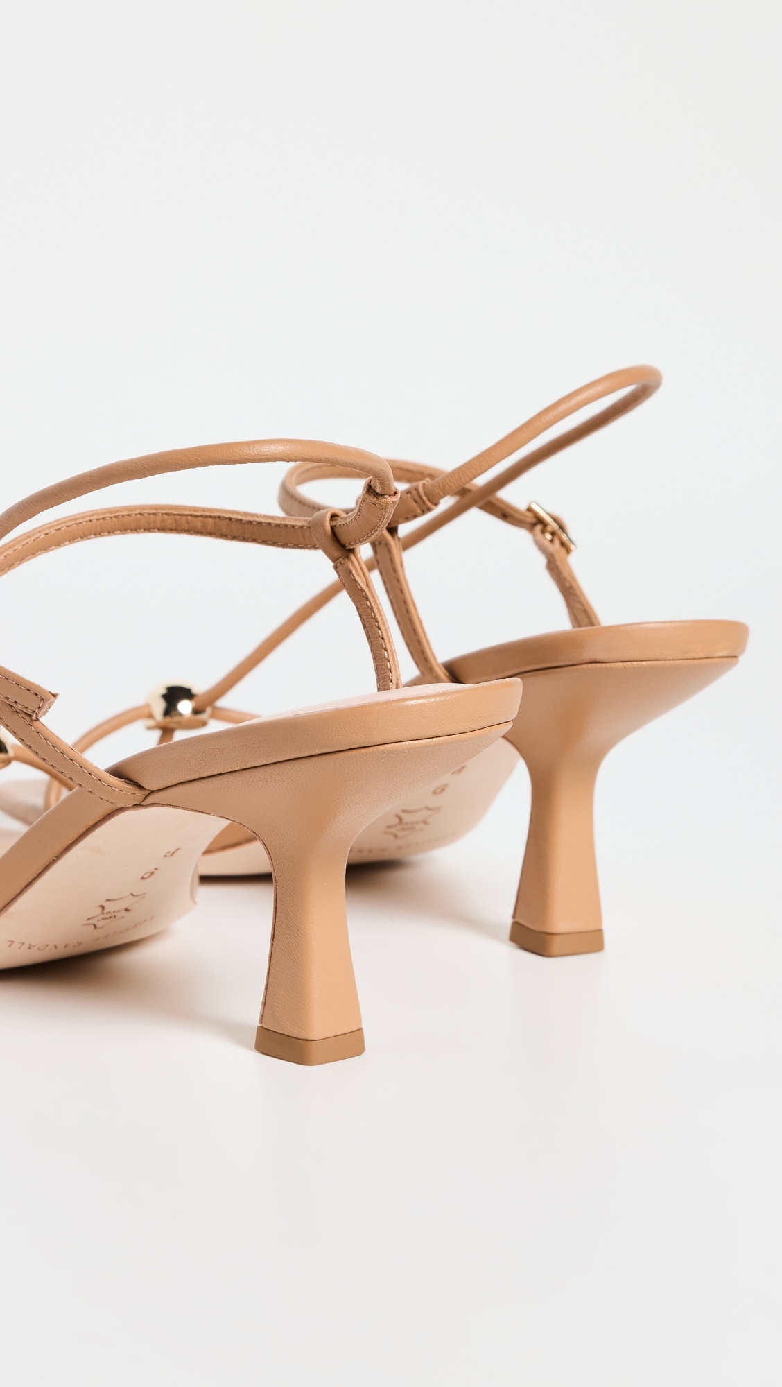 Triana Strappy Mid Heel Sandals with Ball Dune