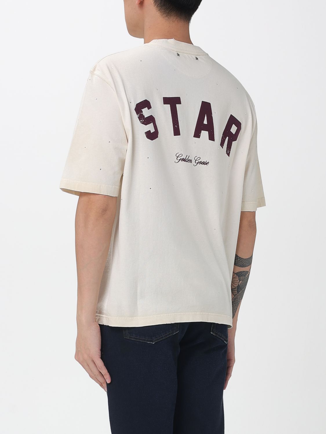 T-Shirt Men color Yellow Cream