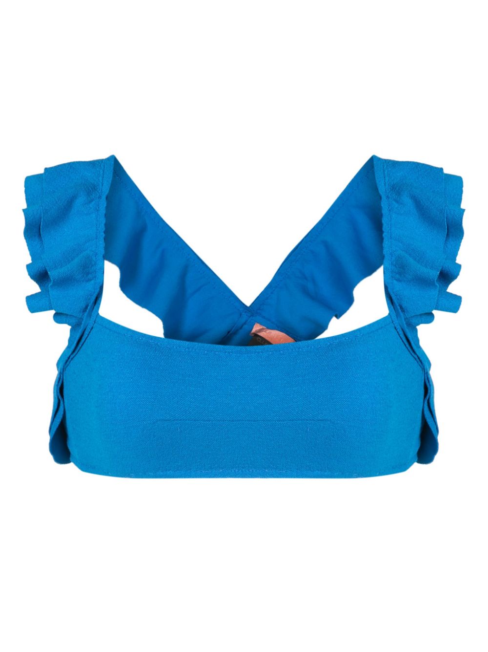 Jasper ruffled bikini top - Blue