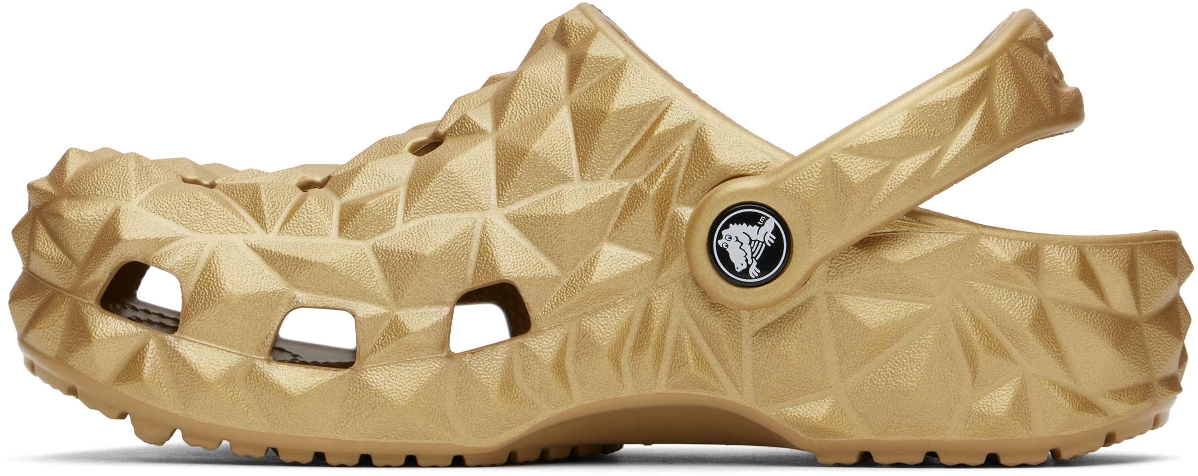 Crocs Gold Classic Metallic Geometric Clogs