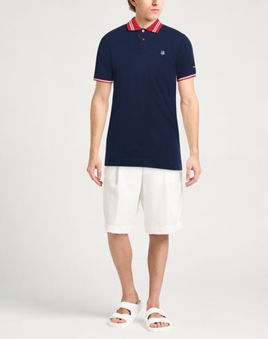 Jeans Man Polo shirt Navy Size L Cotton