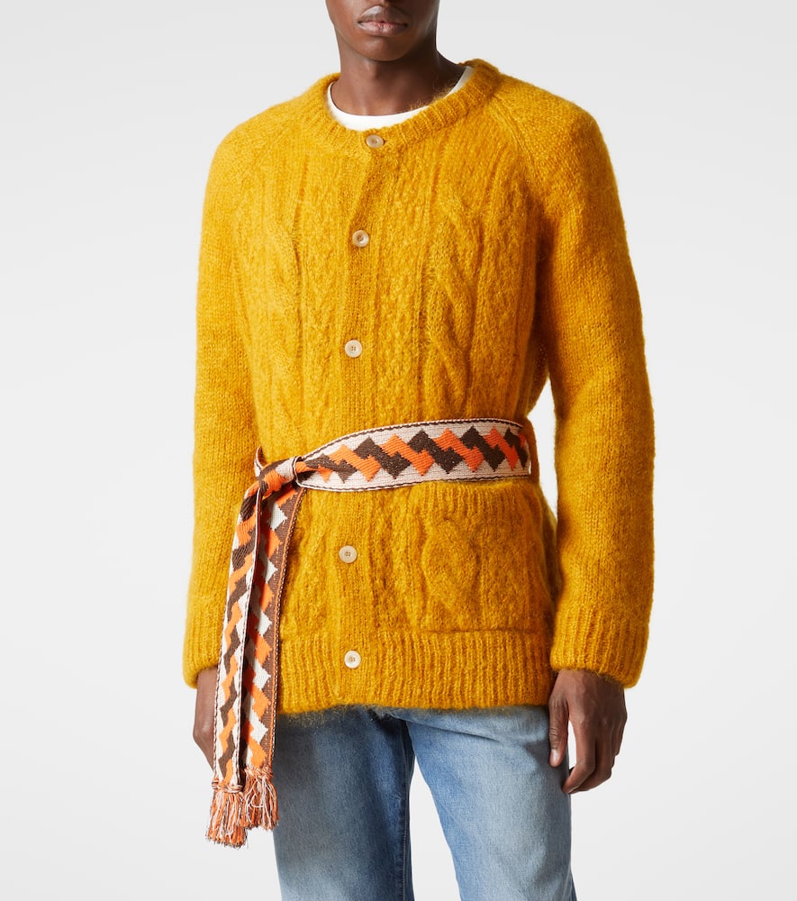 Mohair-blend cardigan