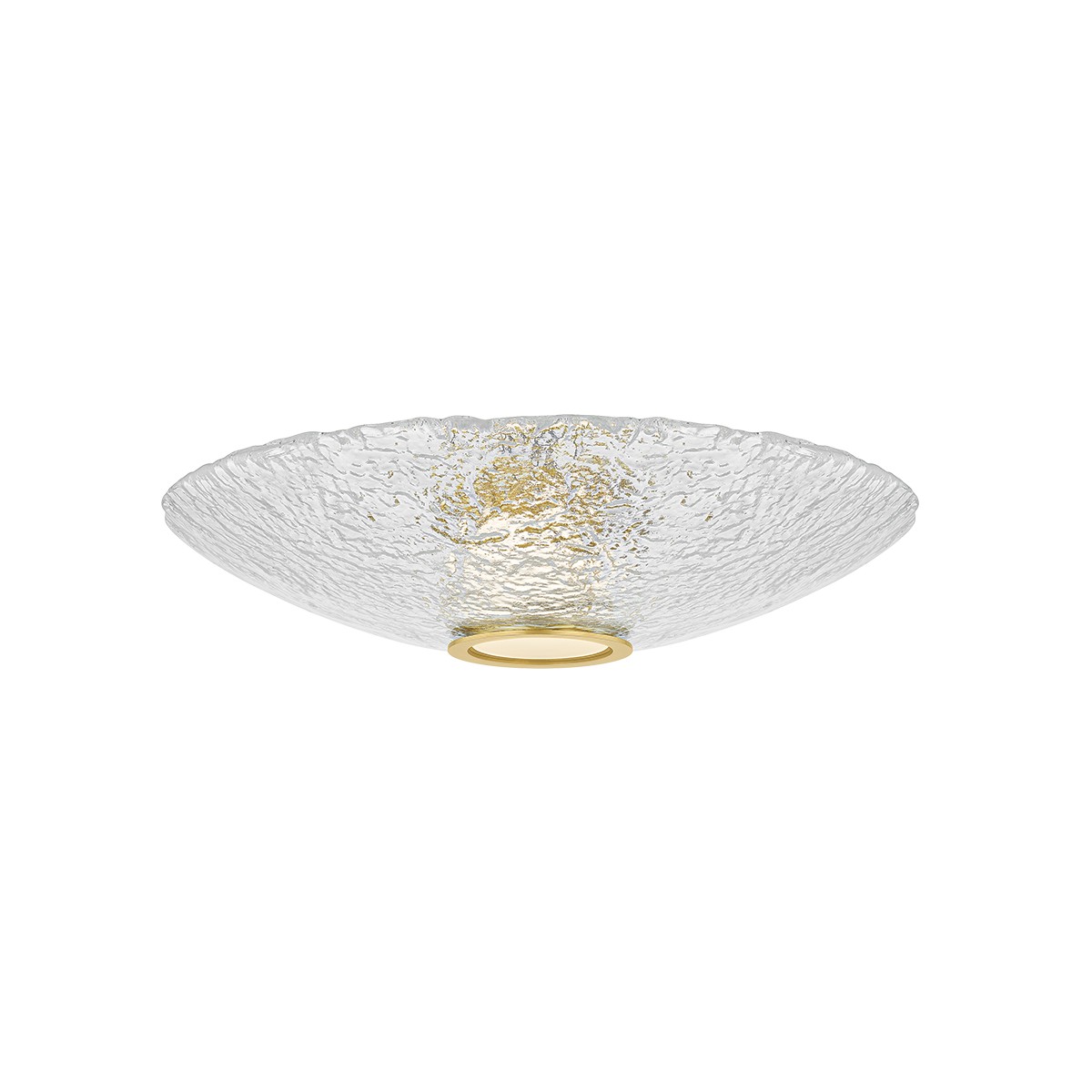 Aged Brass LED Flush Mount from the New Haven Collection