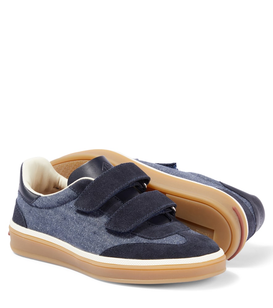Loro Piana Kids Open Walk denim loafers