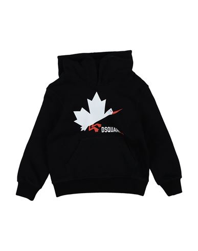 Kid Sweatshirt Black Size 16 Cotton, Elastane