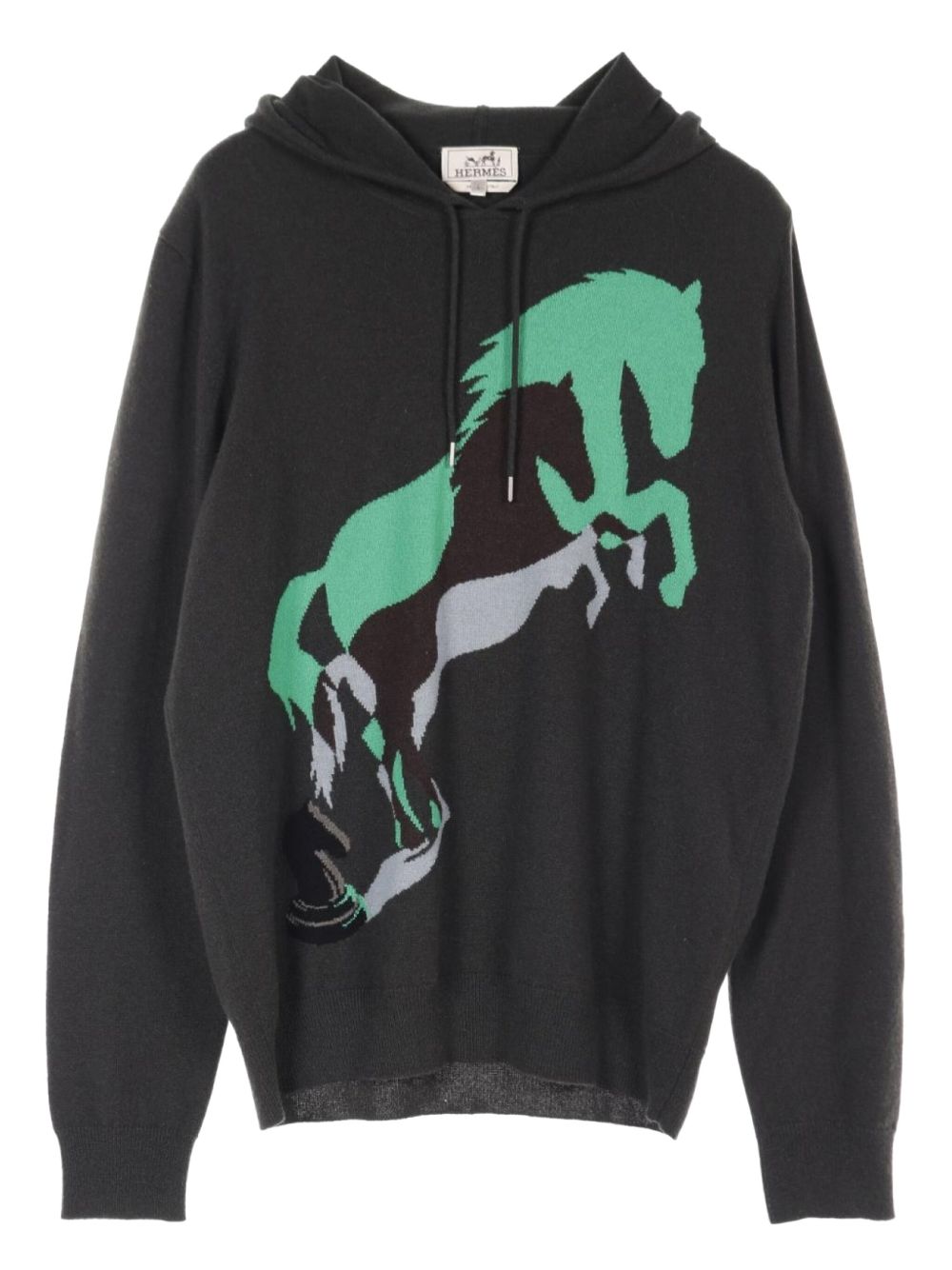 Hermès Pre-Owned 2010s Chess and Shadow hoodie - Black