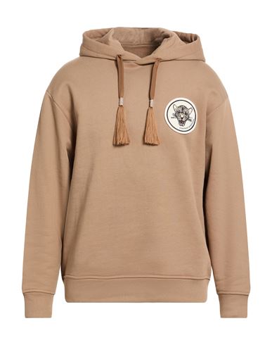 Man Sweatshirt Taupe Size L Cotton