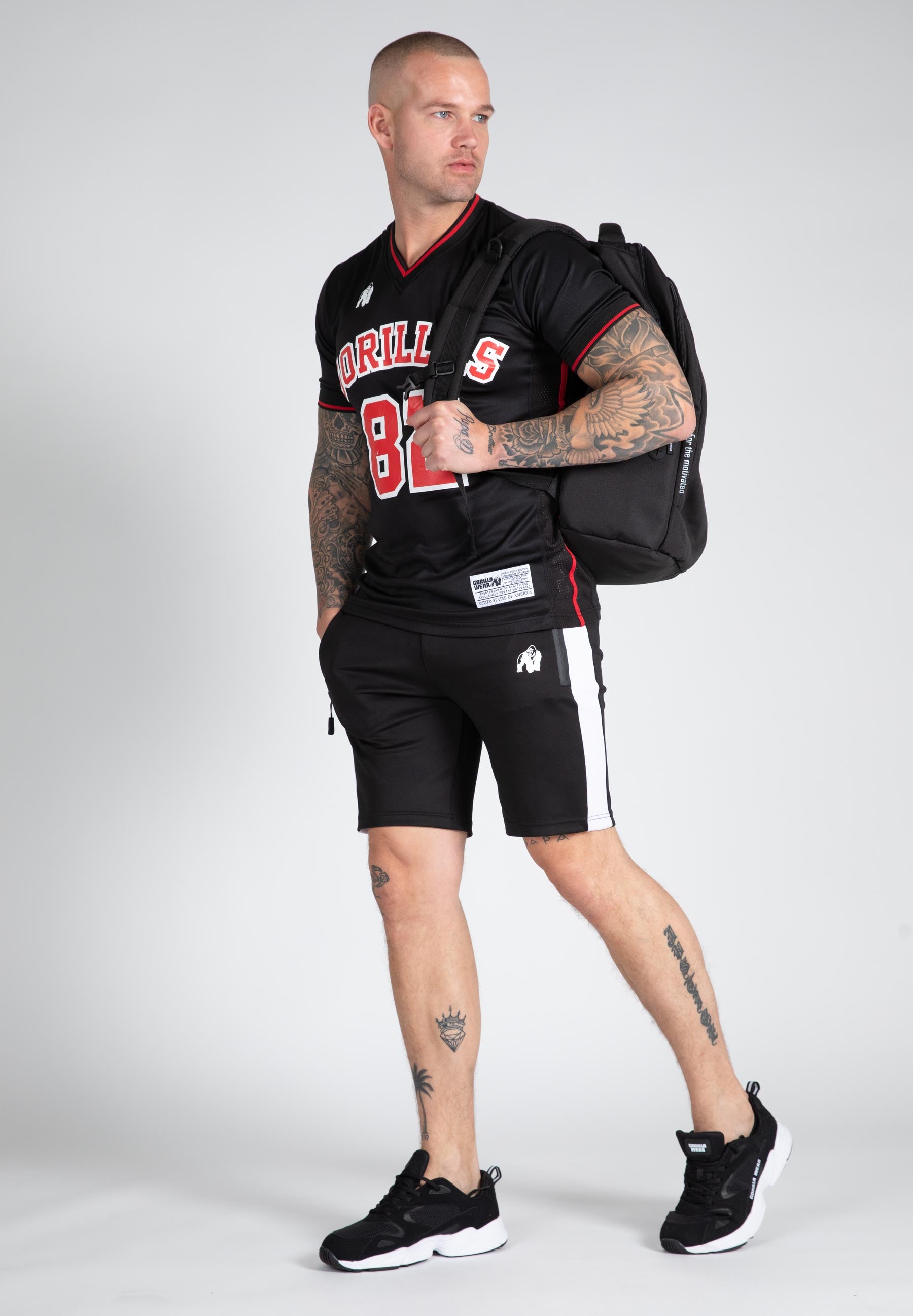 San Mateo T-shirt - Black/Red