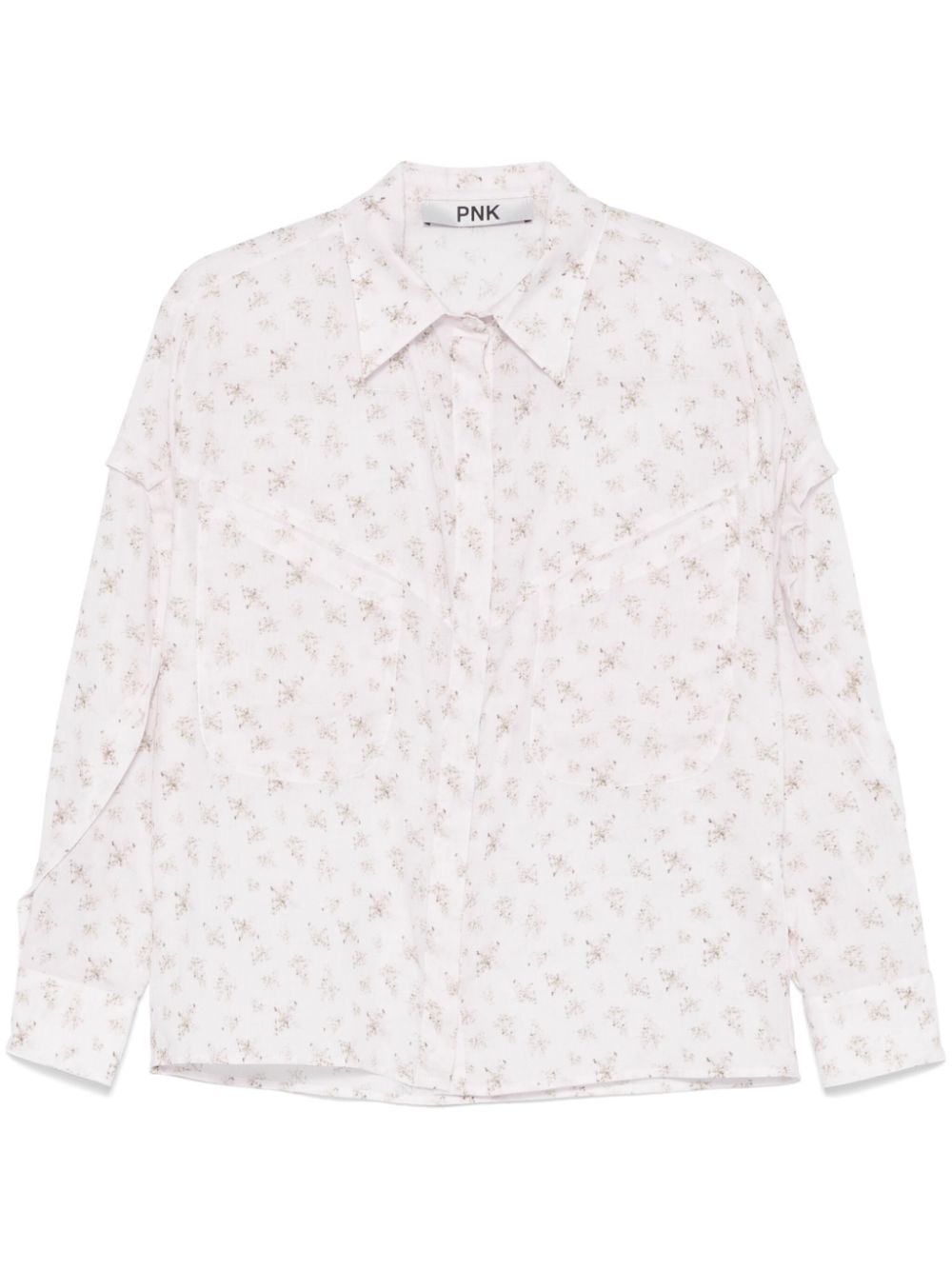 Floral-print blouse - White