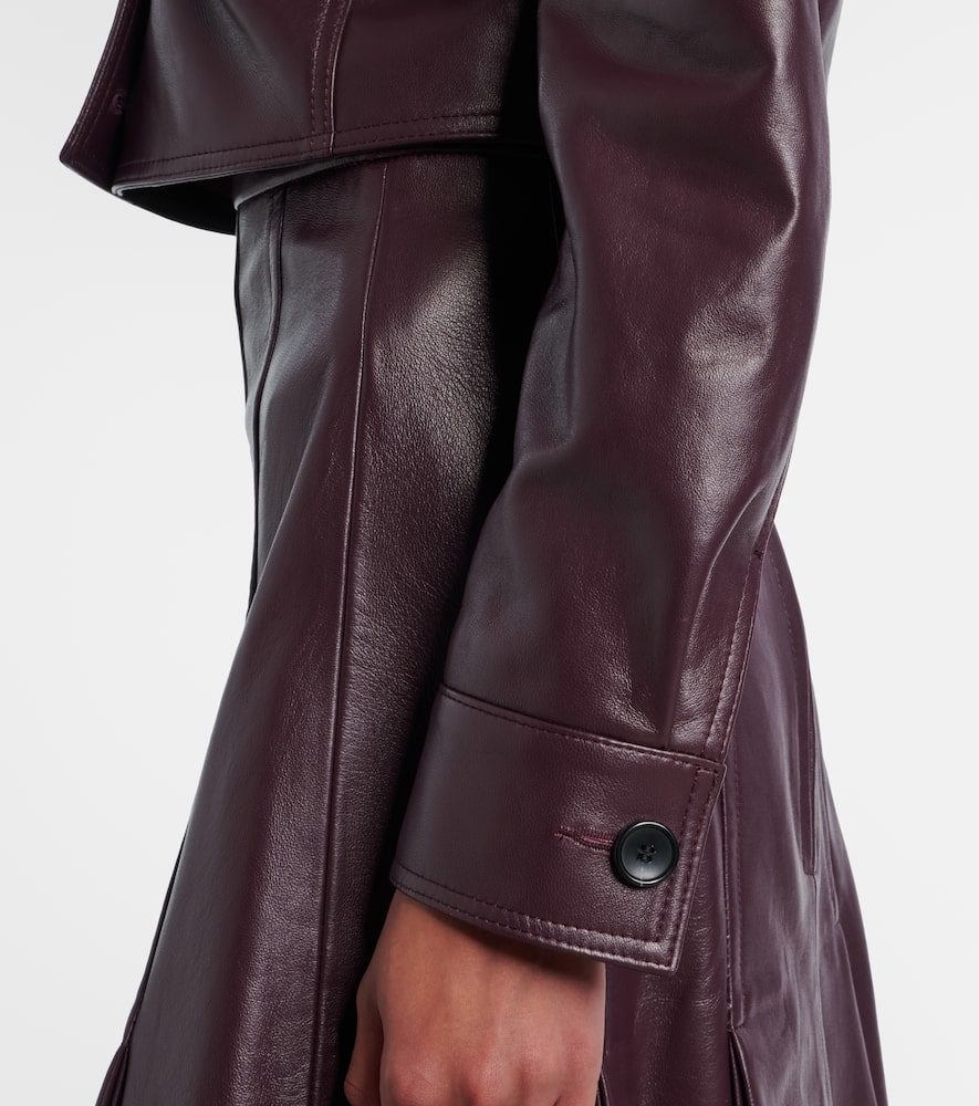 Nics cropped leather jacket