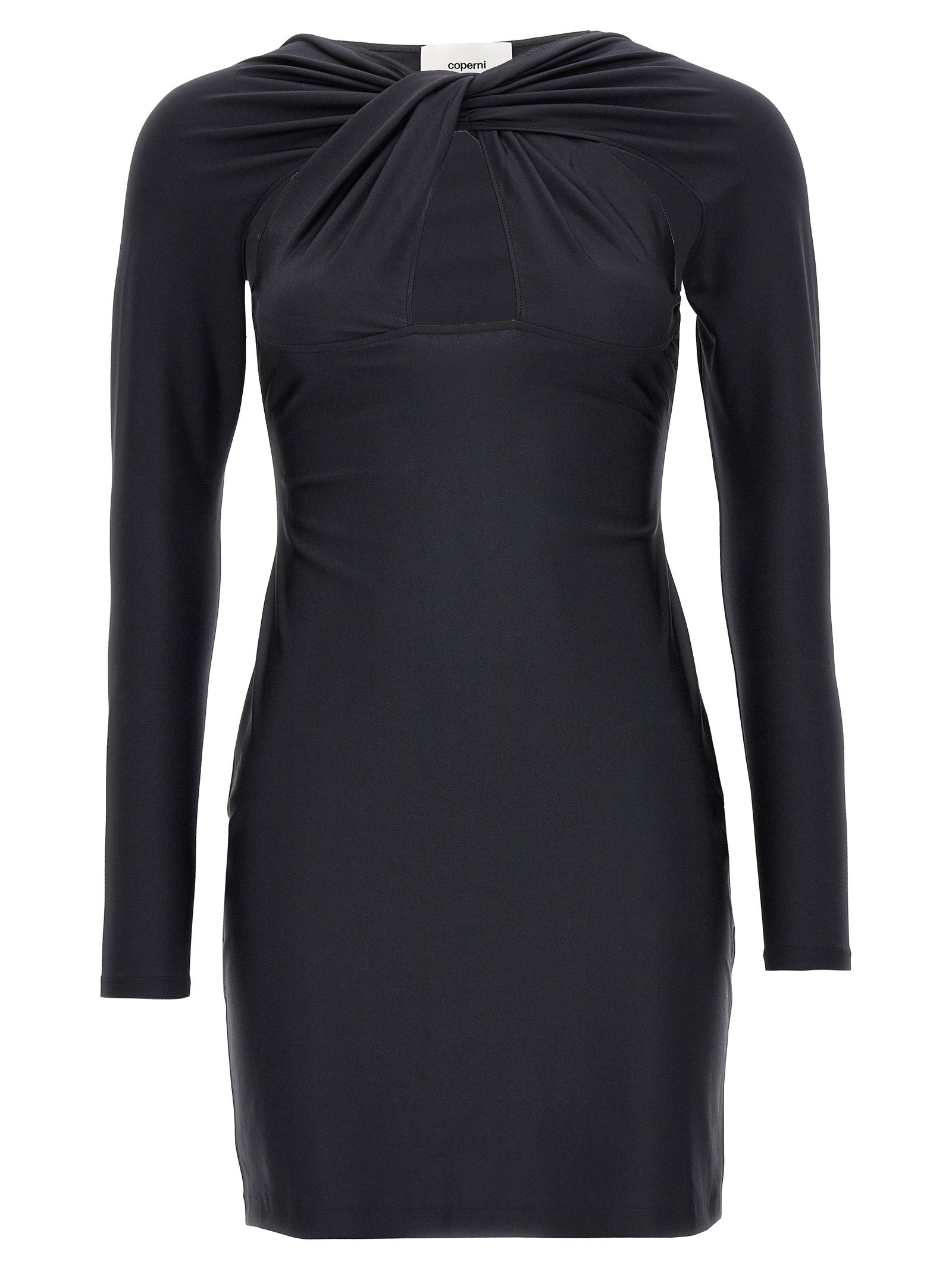 Twisted Cut-Out Bodysuit — Black