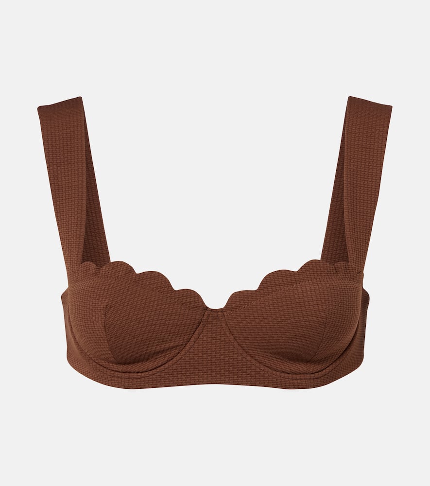 North scalloped bikini top
