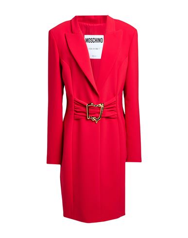 Couture Woman Mini dress Red Size 12 Polyester, Elastane
