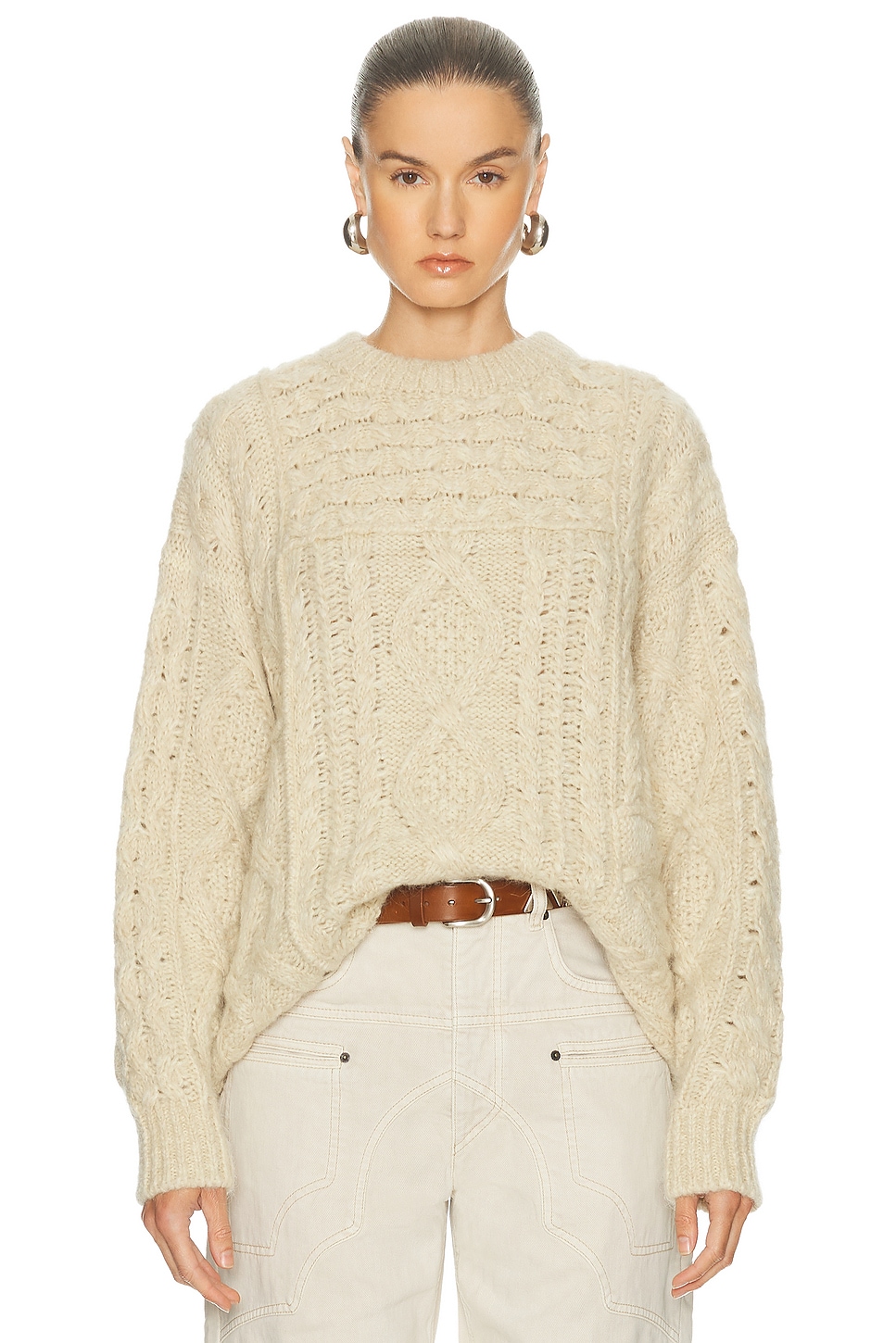 Isabel Marant Etoile Deotille Sweater in Beige - Cream. 40 also