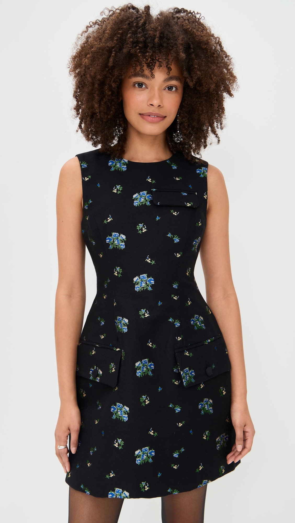 Amayah Dress Black Small Flower