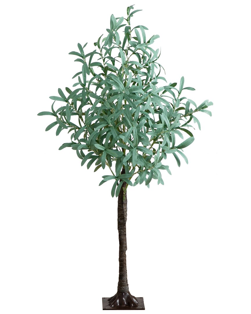 4Ft Lighted Artificial Olive Tree With 240 Warm White Led  Lights