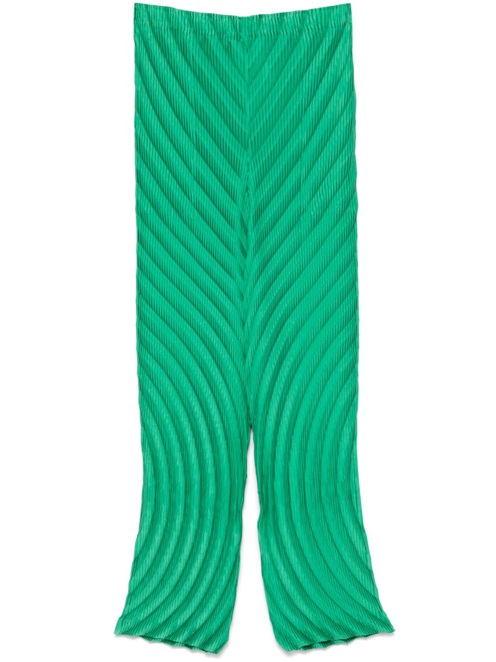 Nuance Pleats Solid trousers - Green