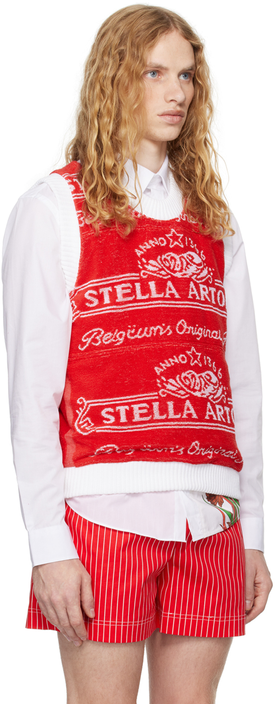 Adam Jones Red 'Stella' Beer Towel Vest