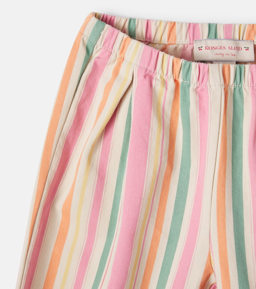 Konges Sløjd Frankie striped cotton twill straight pants