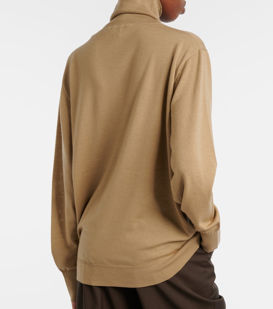Wool turtleneck sweater