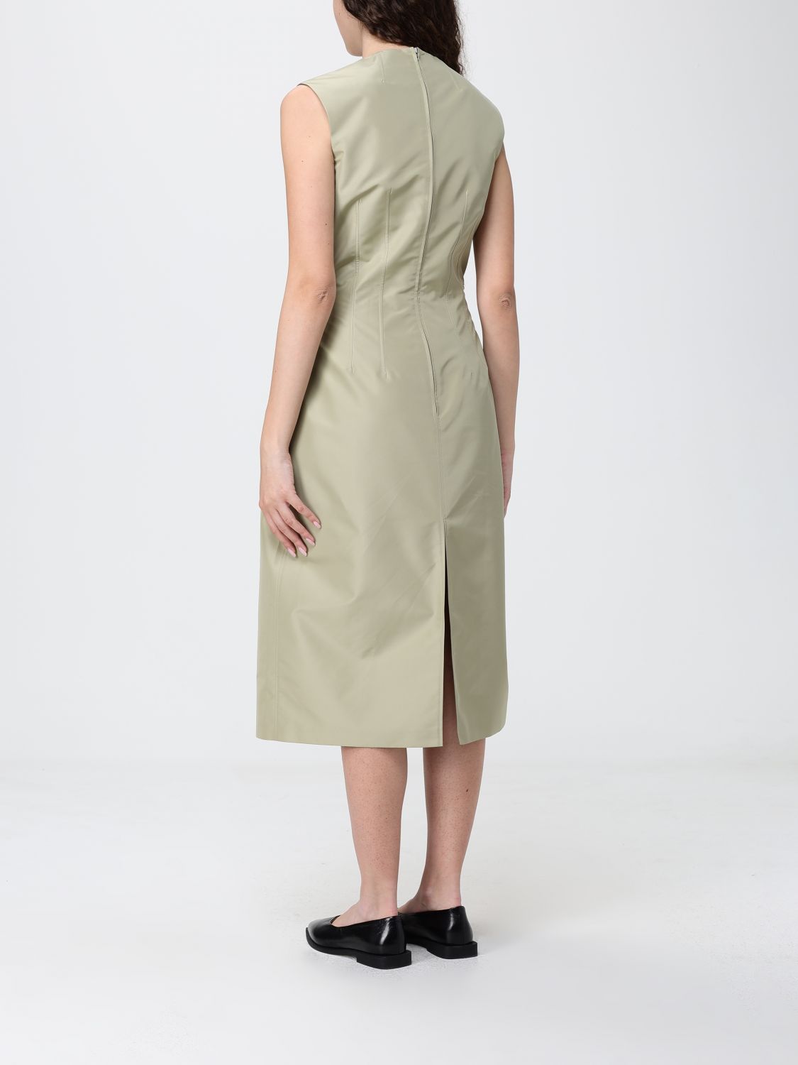 Calf Length Sleeveless Dress