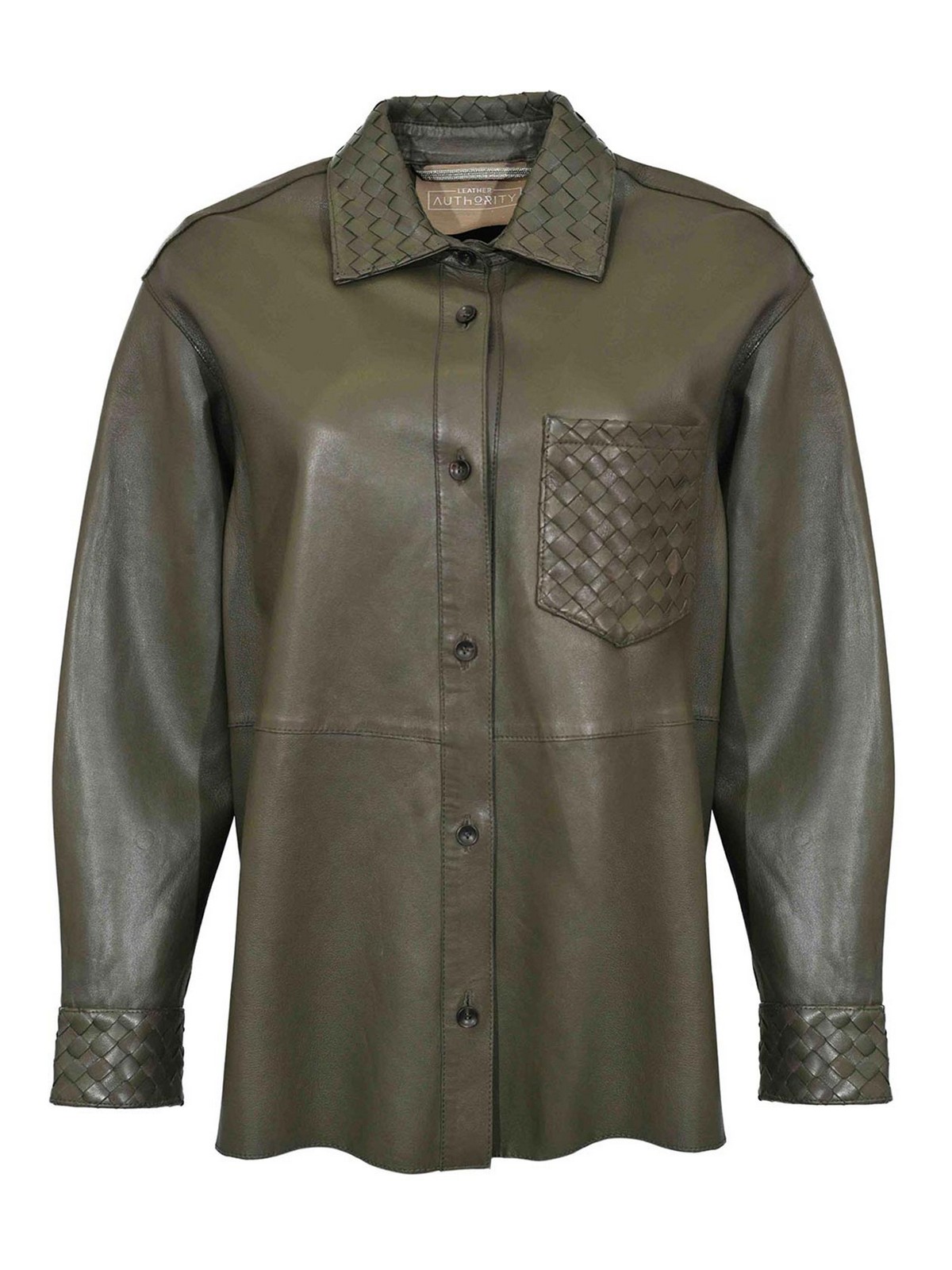 Essaouira Weaved Jacket In Agave Leather