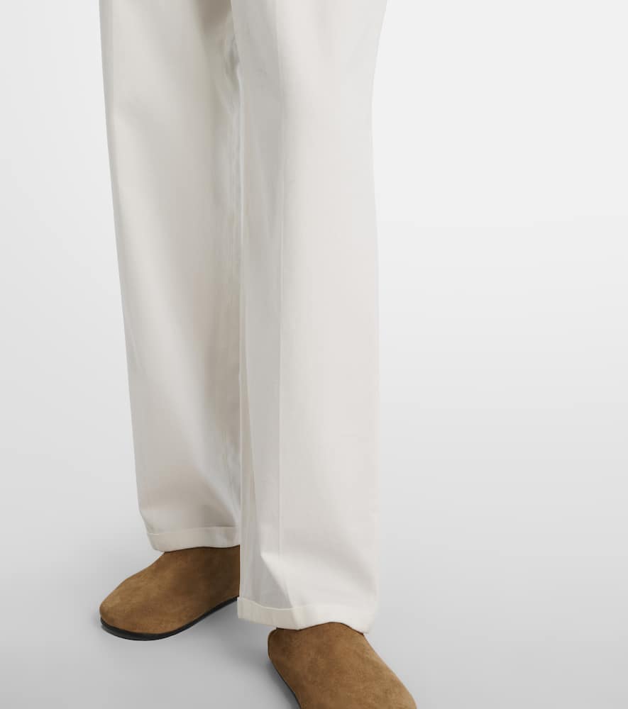 Neriah cotton and cashmere straight pants