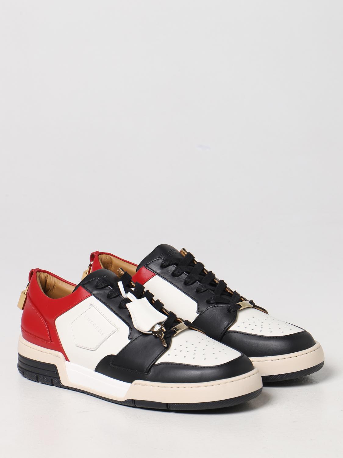 Colour-blocked low-top sneakers - Black