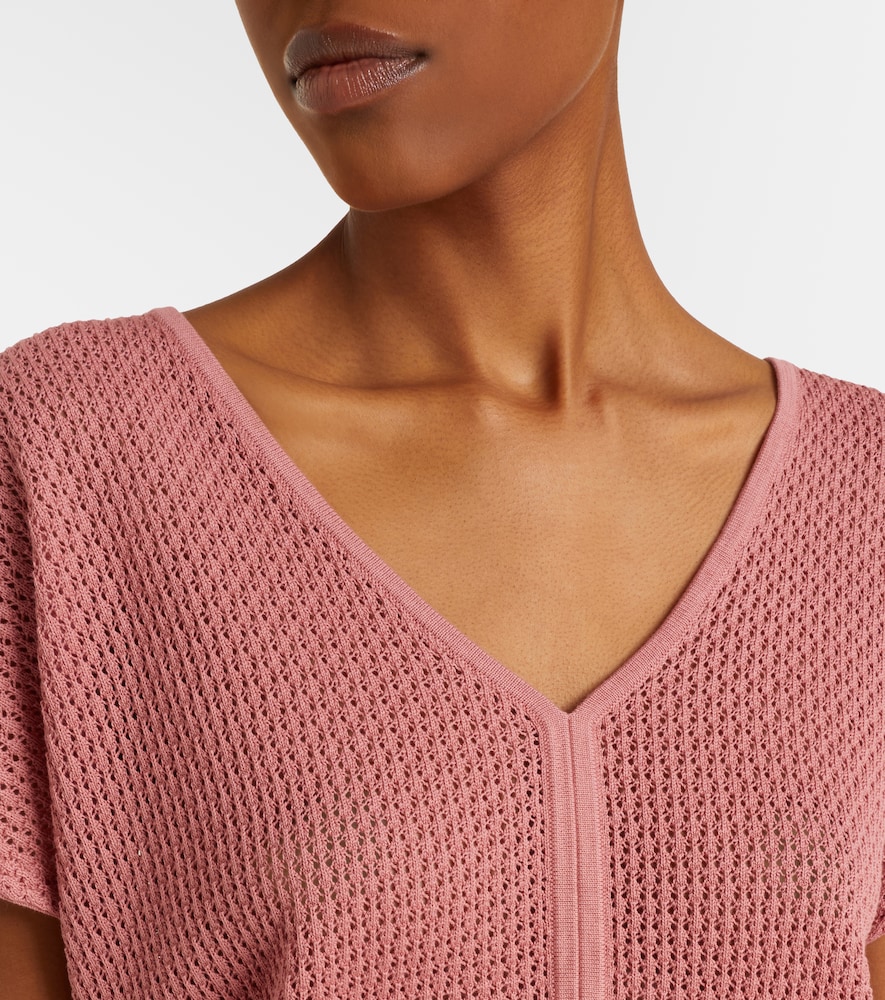Ashford open-knit cotton top