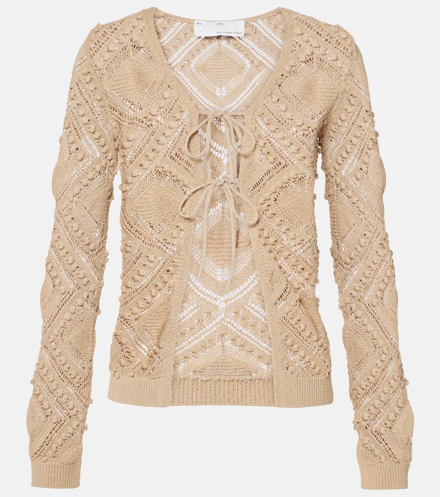 Crochet lace cardigan