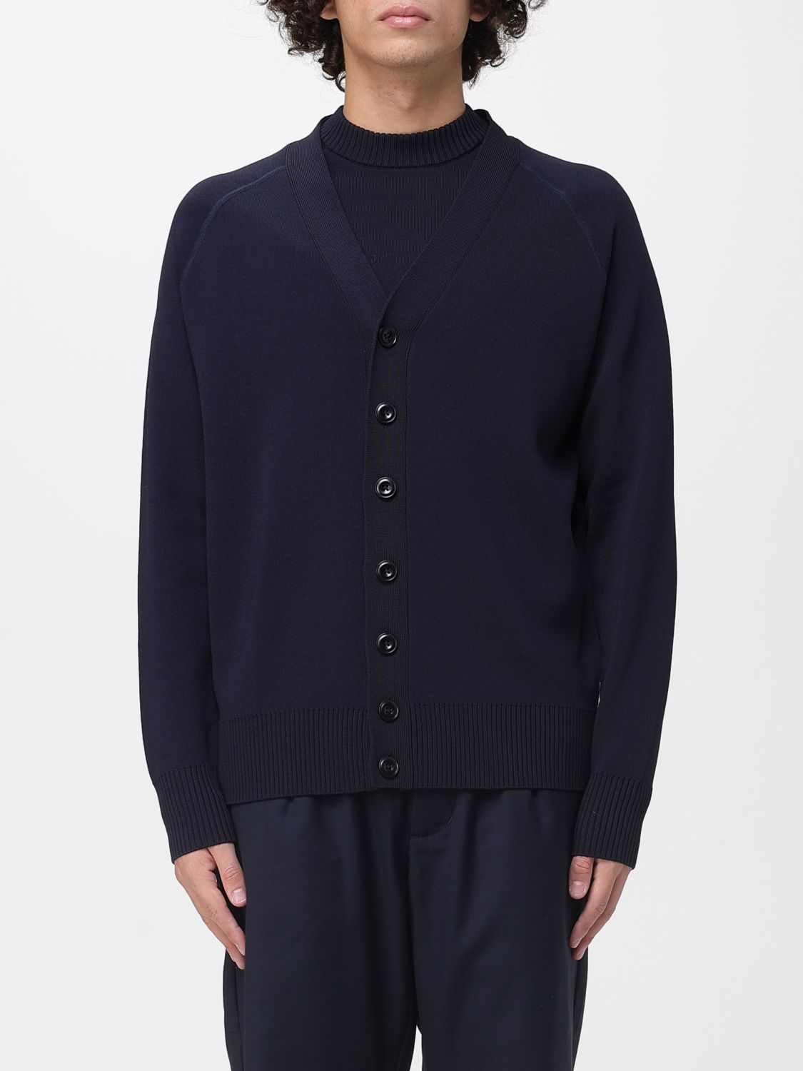 Cardigan Men color Blue
