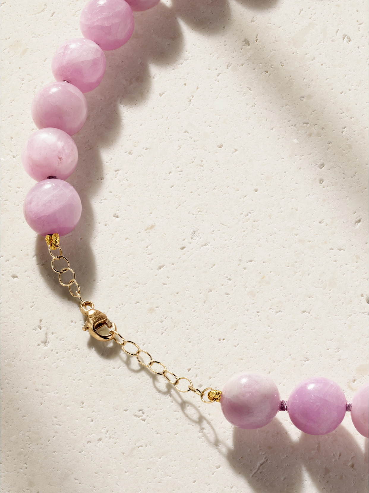 Oracle 14-karat Gold Kunzite Necklace - Purple
