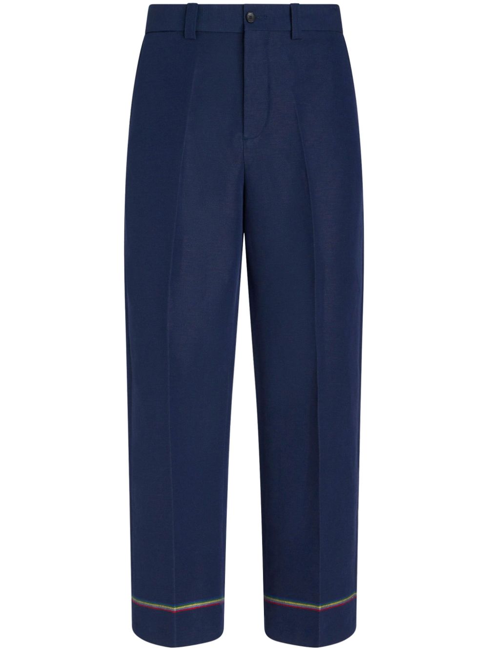 Straight-leg trousers - Blue