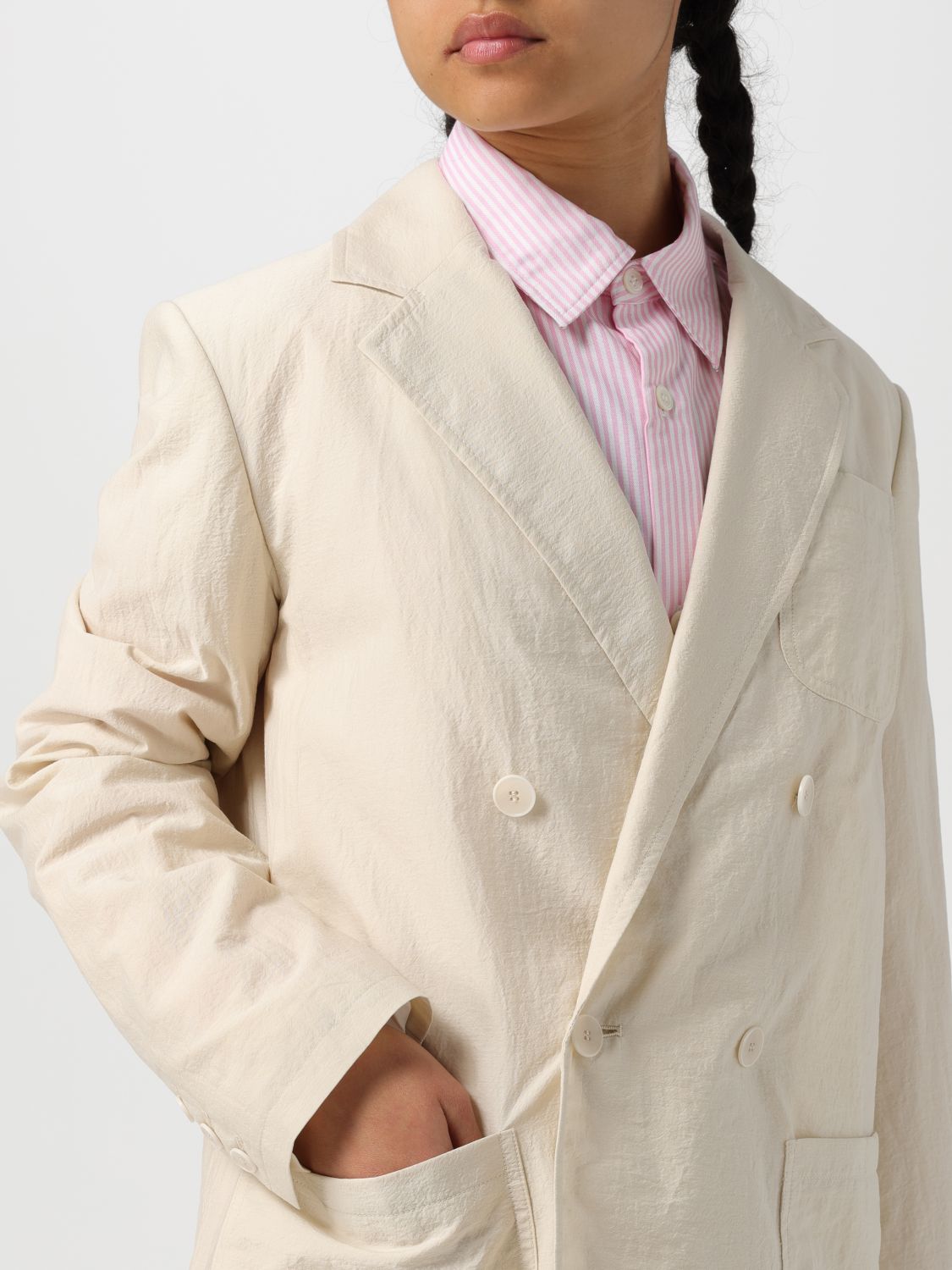 Blazer Woman color Yellow Cream