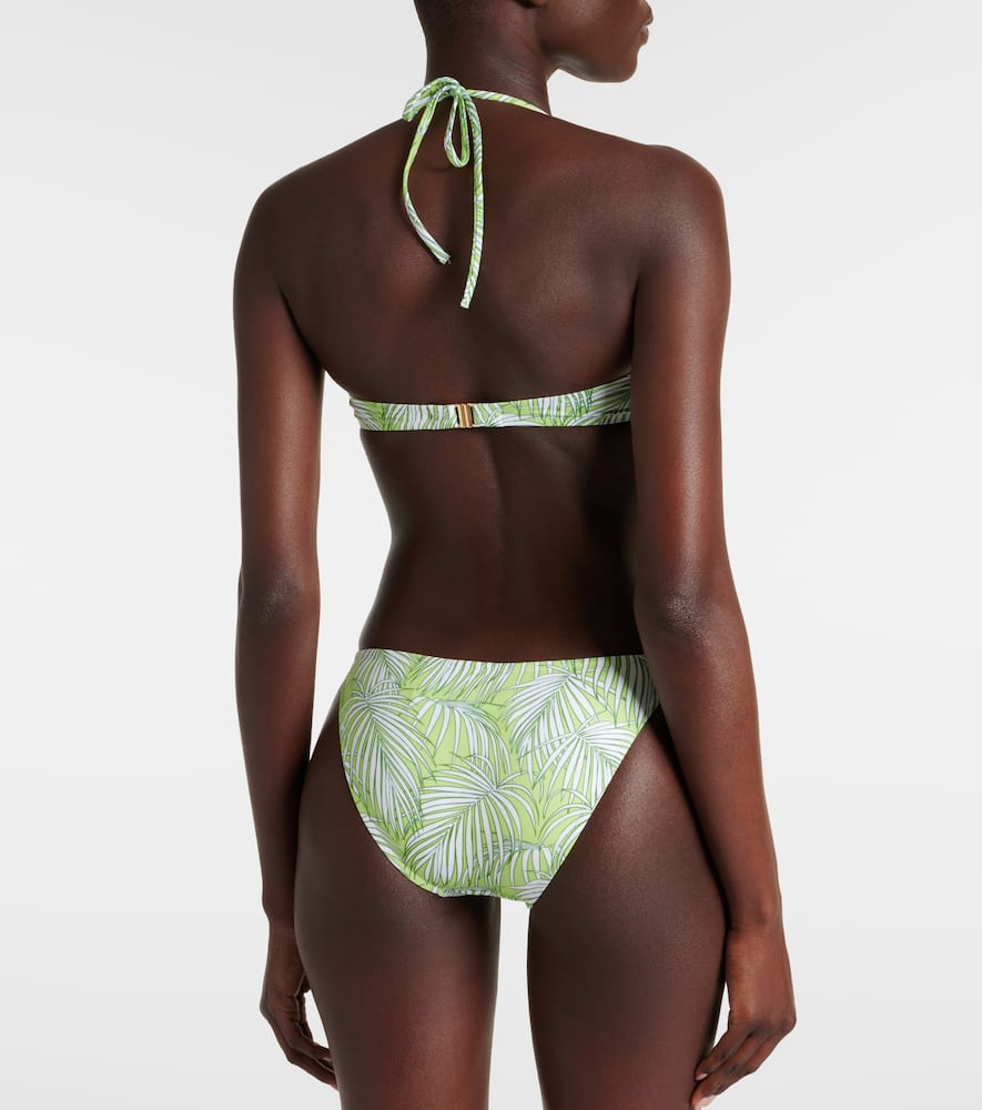 Alba printed bandeau bikini top