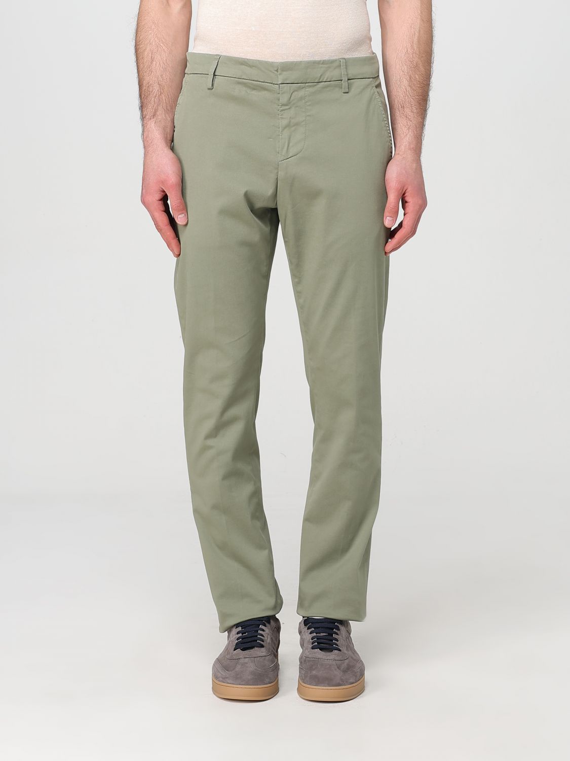 Pants DONDUP Men color Green
