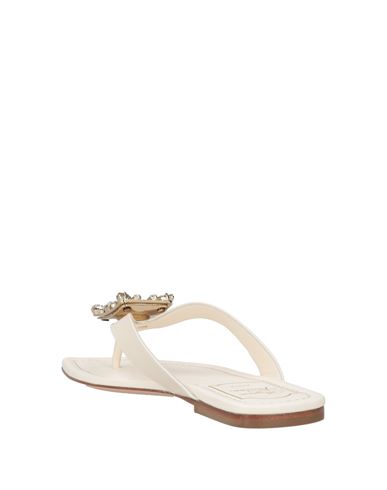 Woman Thong sandal White Size 4.5 Leather