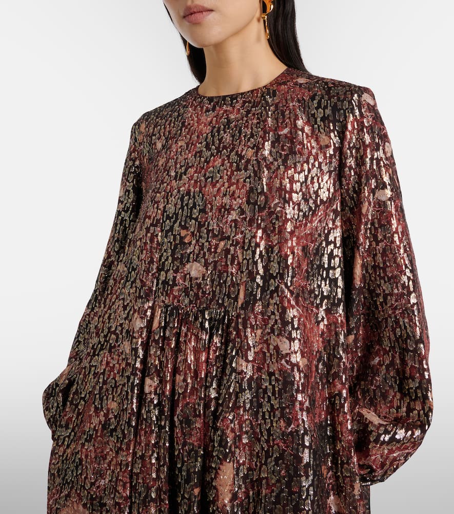 Zinnia silk-blend maxi dress
