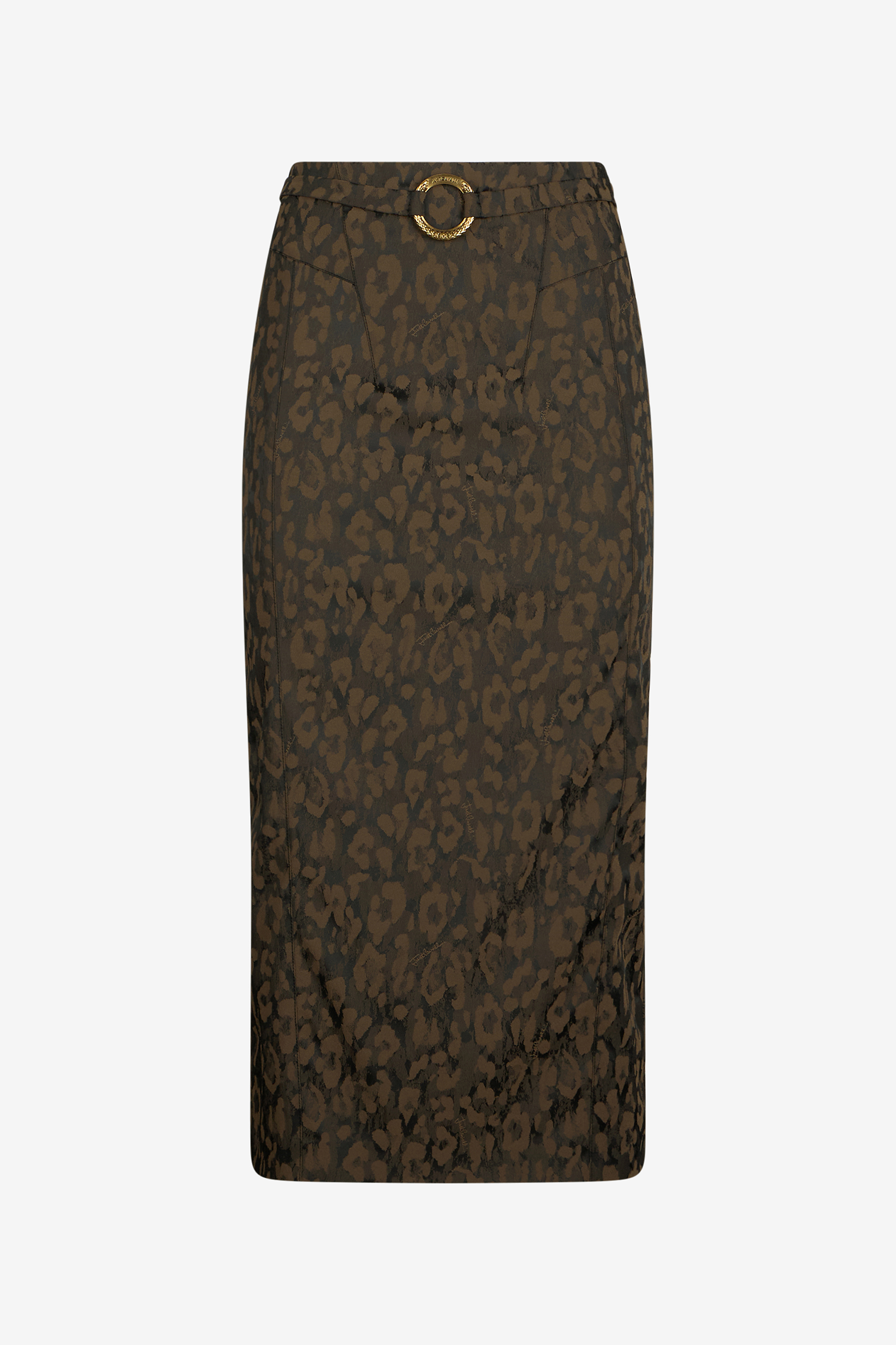 Leopard Print Midi Skirt