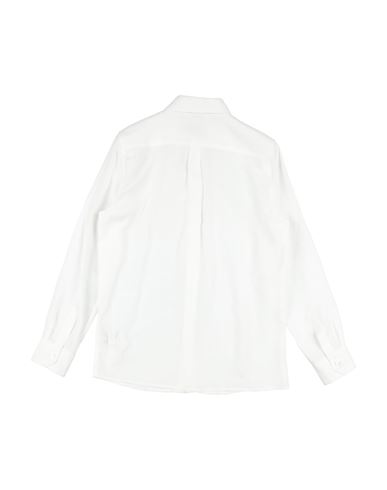 Kid Boy Shirt White Size 11 Linen, Viscose