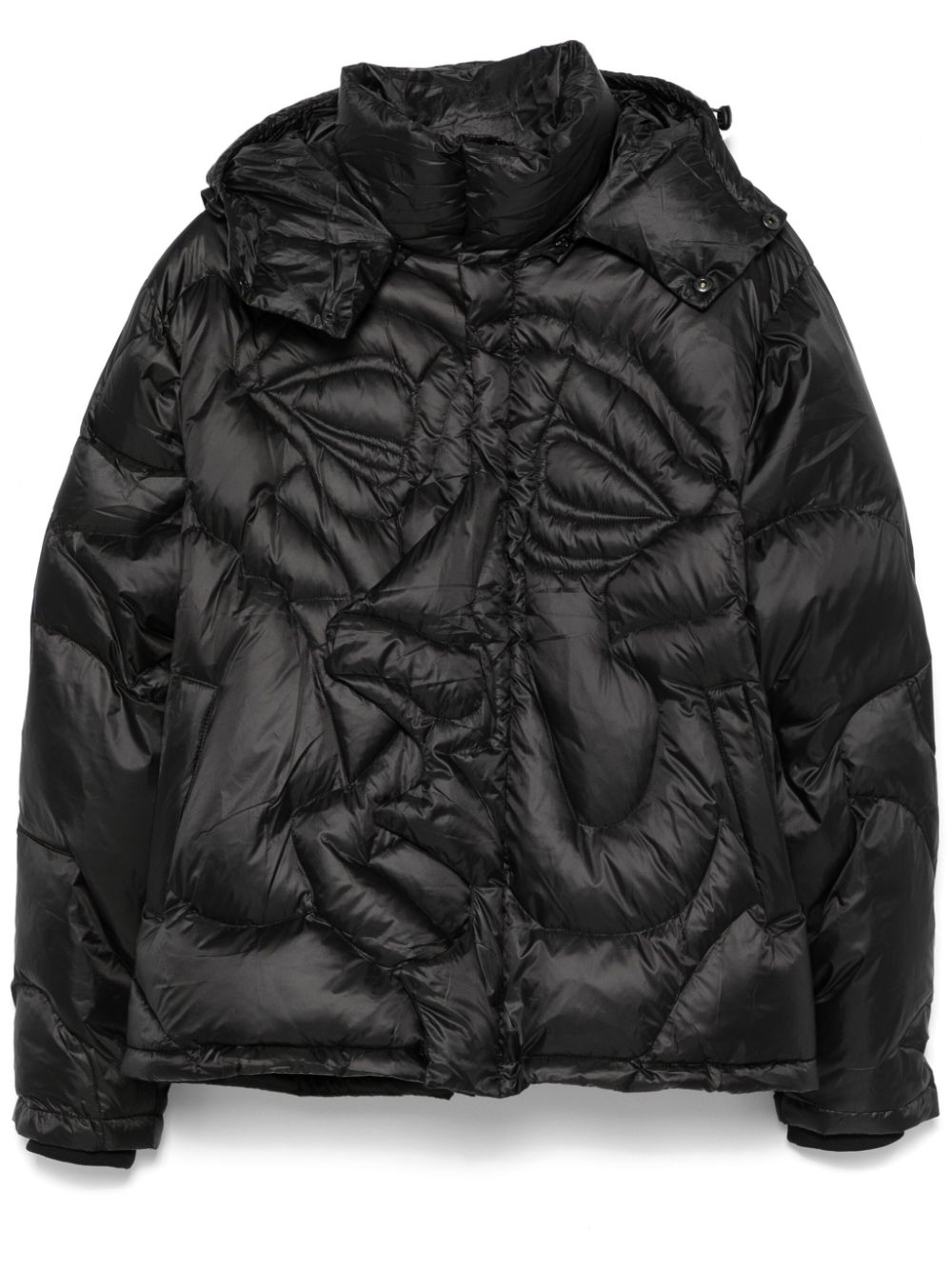 Kissing puffer jacket - Black