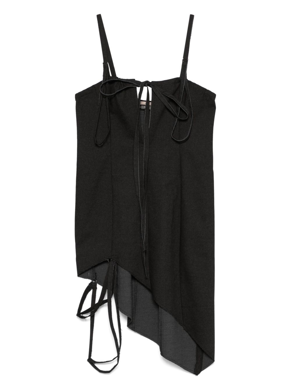 Elena Velez keyhole corset mini dress - Grey