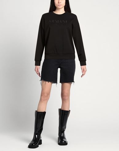 Woman Sweatshirt Black Size XS Polyamide, Viscose, Elastane