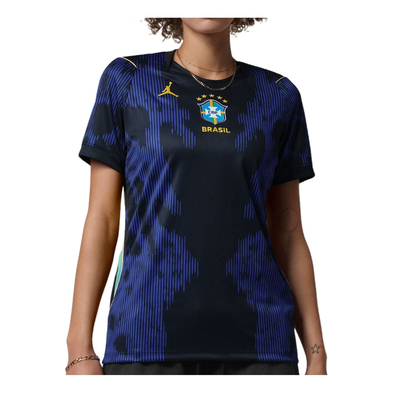 (WMNS) Air Brazil 2026 Stadium Away Dri-FIT Replica Jersey 'Old Royal Black'