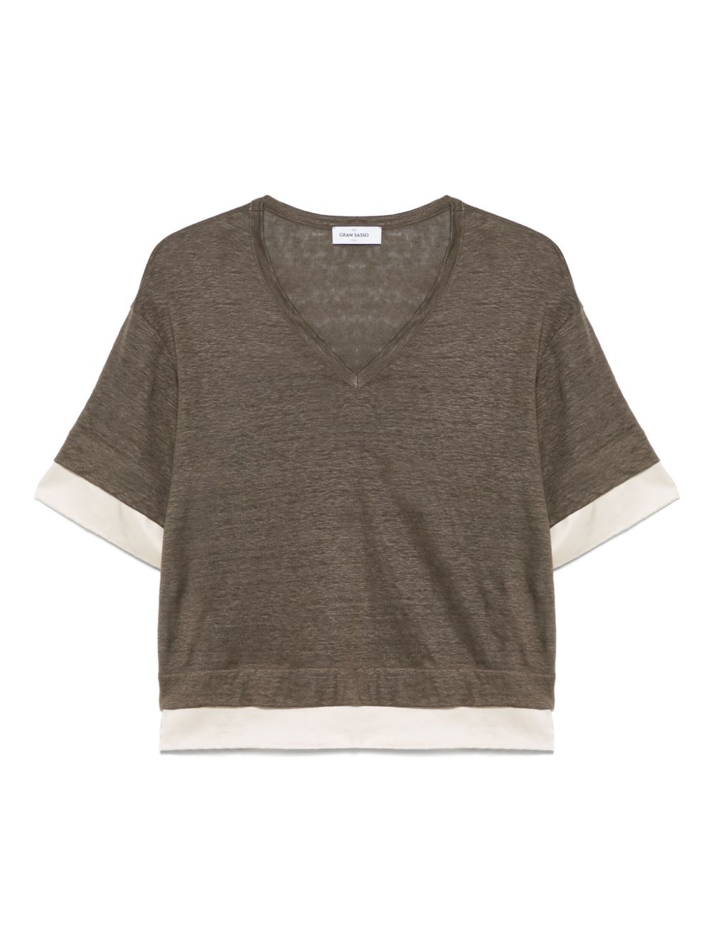 Gran Sasso fine-knit T-shirt - Green