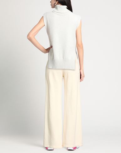 Woman Pants Cream Size S Cotton