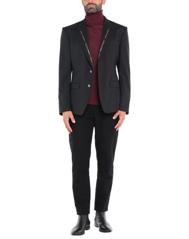 Man Blazer Black Size 34 Wool, Elastane