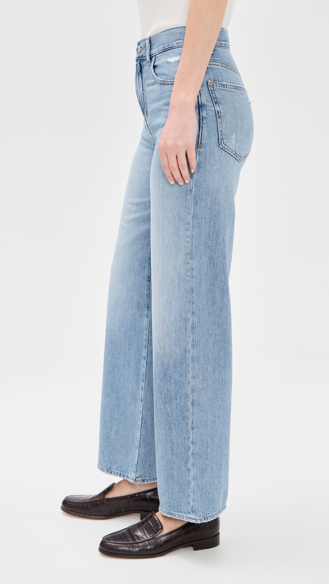 The Perfect Vintage Wide Leg Jeans In Airy Denim Northridge Wash