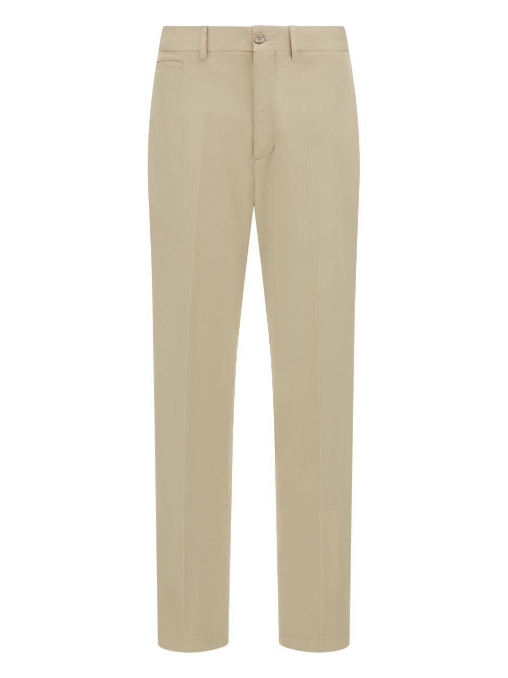 Boggi Milano Stretch Cotton and Linen Trousers - Neutrals
